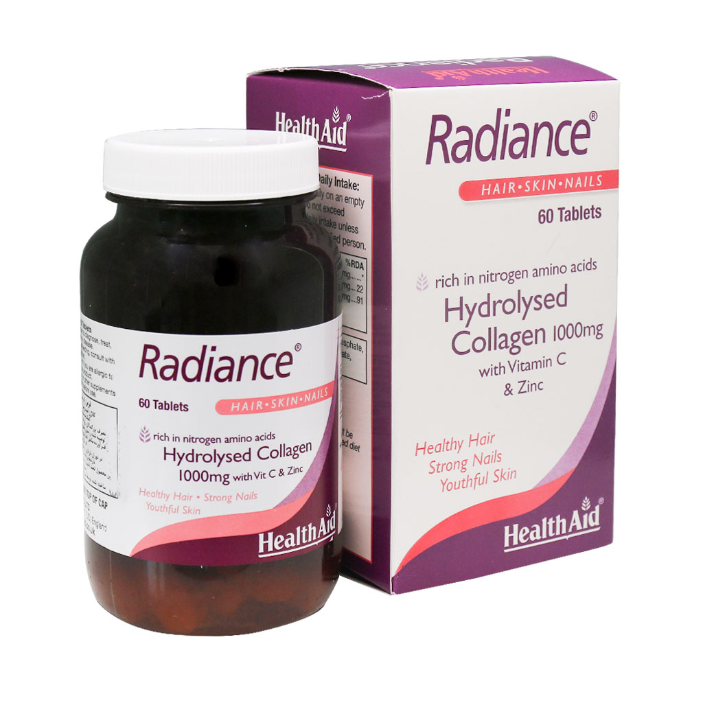 قرص رادیانس(کلاژن،ویتامین سی،روی)60عددی