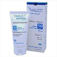 کرم ضد آفتاب سنسوسان پروتکشن SPF50بی رنگ دکتر ژیلا