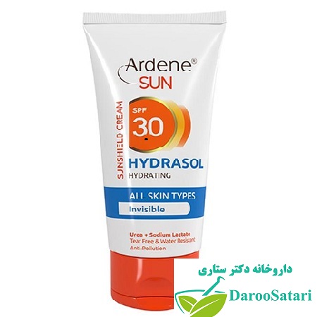 کرم ضد آفتاب با خاصیت مرطوب کنندگی مناسب انواع پوست بدون رنگ آردن SPF30