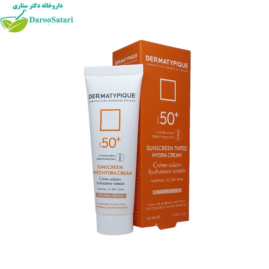 ضد آفتاب رنگی پوست خشک درماتیپیک SPF+50 بژ طبیعی