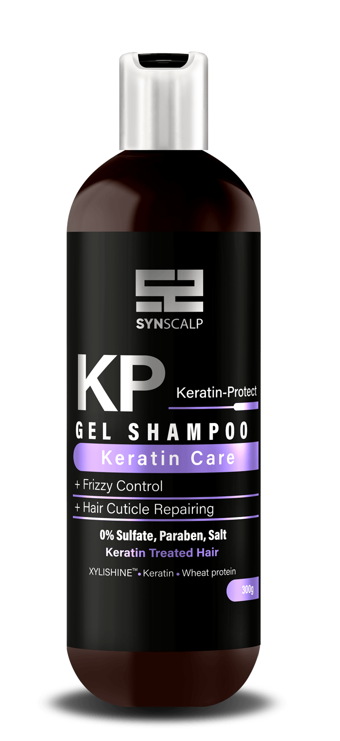 شامپو مناسب موهای کراتینه شده KP ساین اسکین