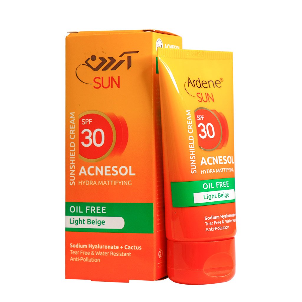 کرم ضد آفتاب فاقد چربی رنگی-بژ روشن SPF 30 آردن